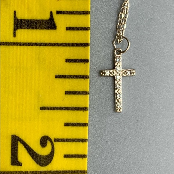 Sterling Silver Cross Ankle Bracelet - Picture 9 of 10